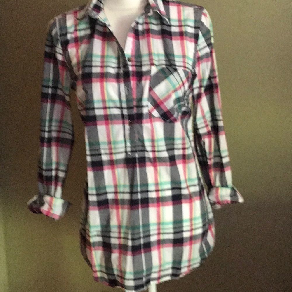 Summer Plaid Button Down!  - Picture 2 of 5